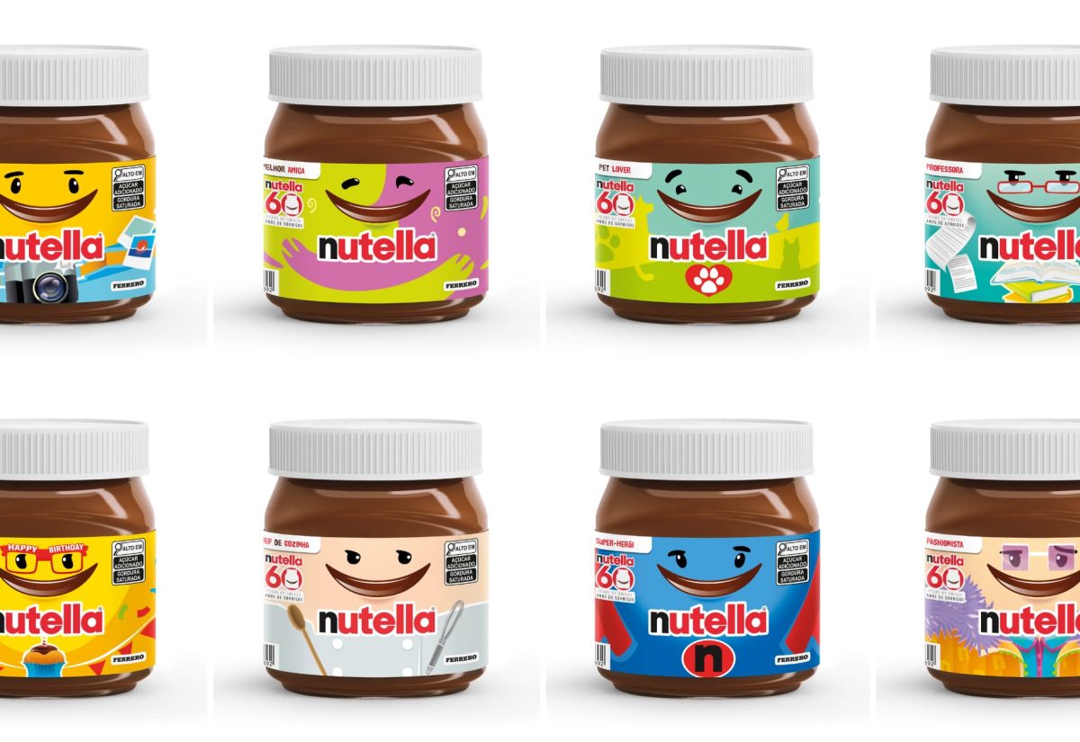 Embalagens colecionáveis Nutella