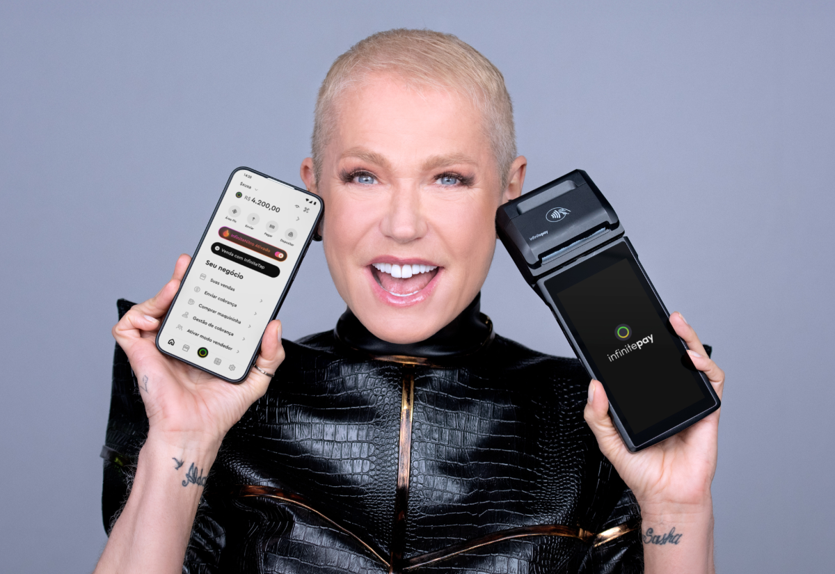 Xuxa em campanha da InfinitePay